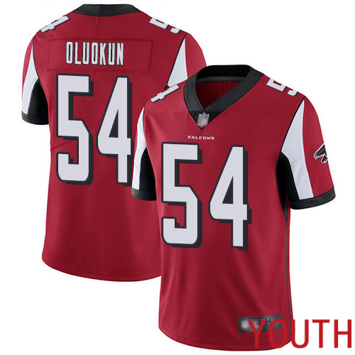 Atlanta Falcons Limited Red Youth Foye Oluokun Home Jersey NFL Football #54 Vapor Untouchable->youth nfl jersey->Youth Jersey